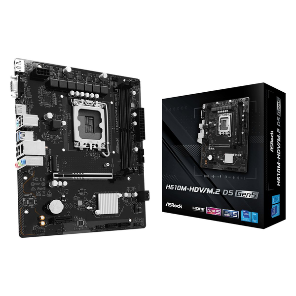 ASROCK H610M-HDV/M.2 D5 GEN5 90-MXBTU0-A0UAYZ