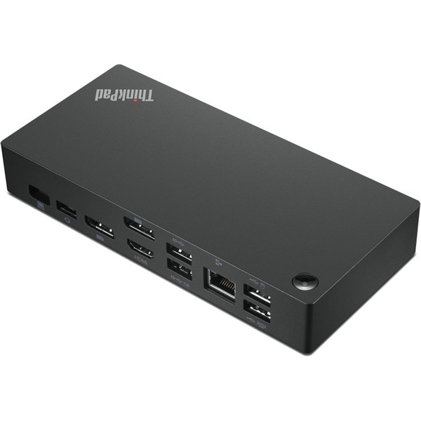 Lenovo 40AY0090UK dockingstation Ledningsført USB 3.2 Gen 1 (3.1 Gen 1) Type-C Sort