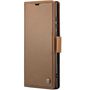 Google Pixel 9 / 9 Pro, Oldalra nyíló tok, stand, kártyatartóval, RFID technológiával, Wooze CaseME, barna