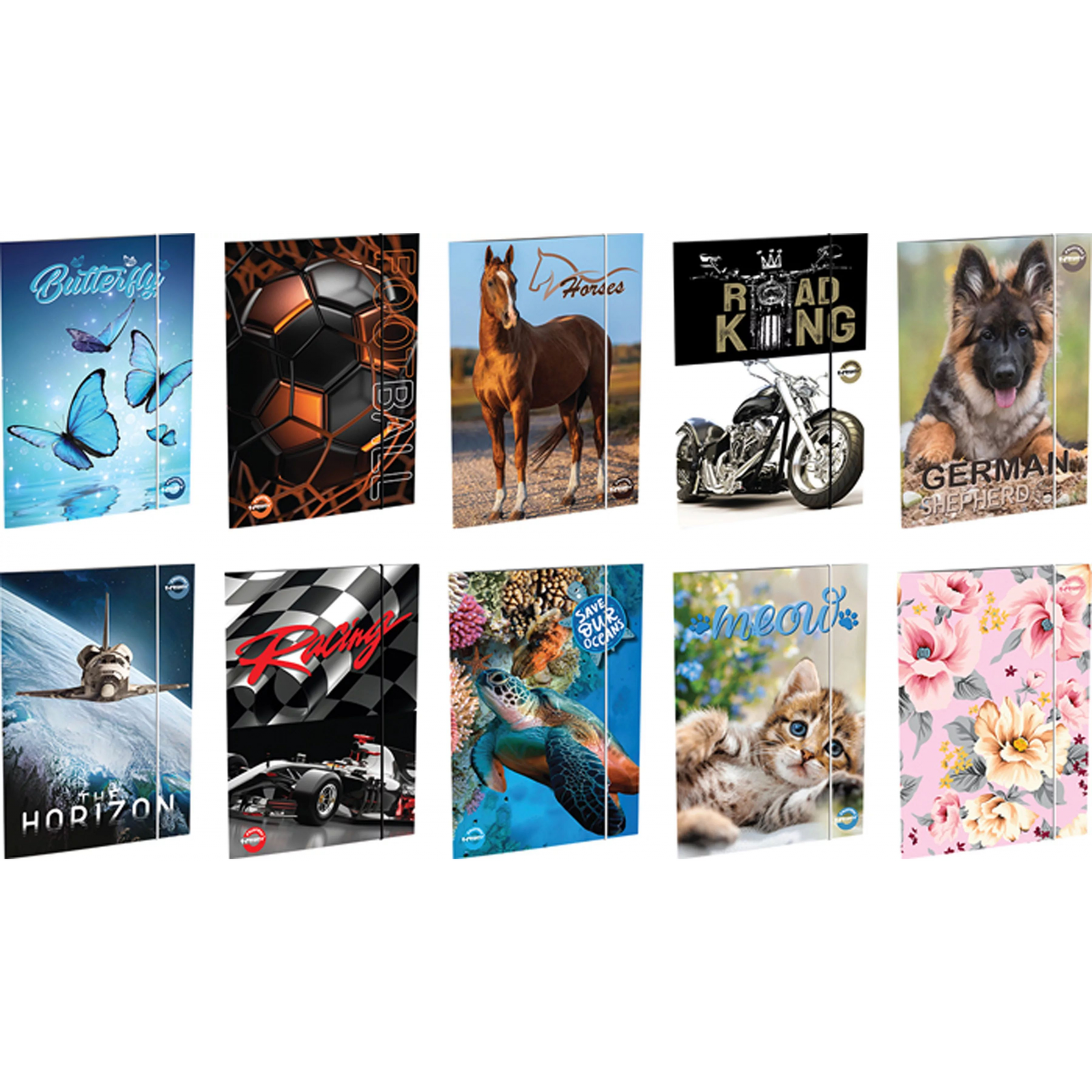 T-Creativ 300 grammos A5 méretű mintás gumis mappa - Többféle (D090040A5)