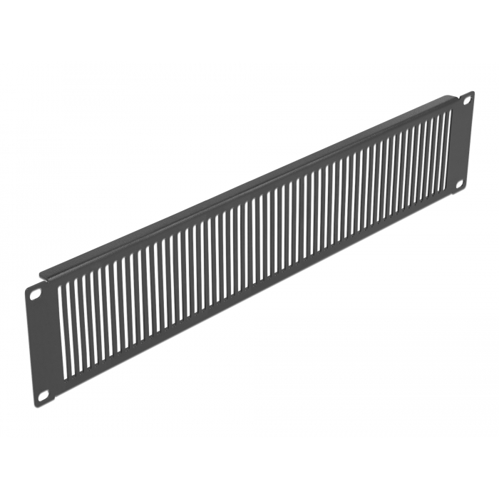 Delock 19 hálózati kabin panel hosszanti ventiláló nyílásokkal 2U fekete (66671) (66671)