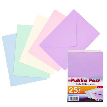 Pukka Pad Pastel szilikonos boríték C6 vegyes színek (9059-ENV) (9059-ENV)