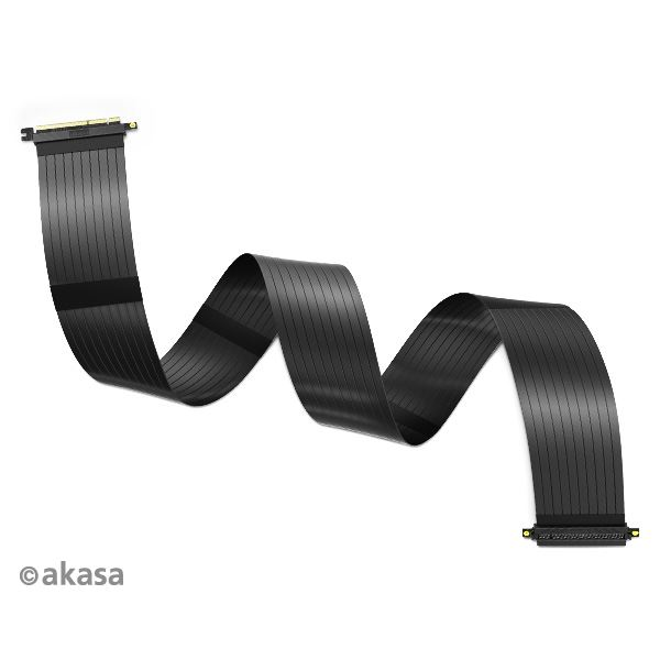 Akasa PCIe 3.0 x16 Riser kábel 1m (AK-CBPE01-100B) (AK-CBPE01-100B)