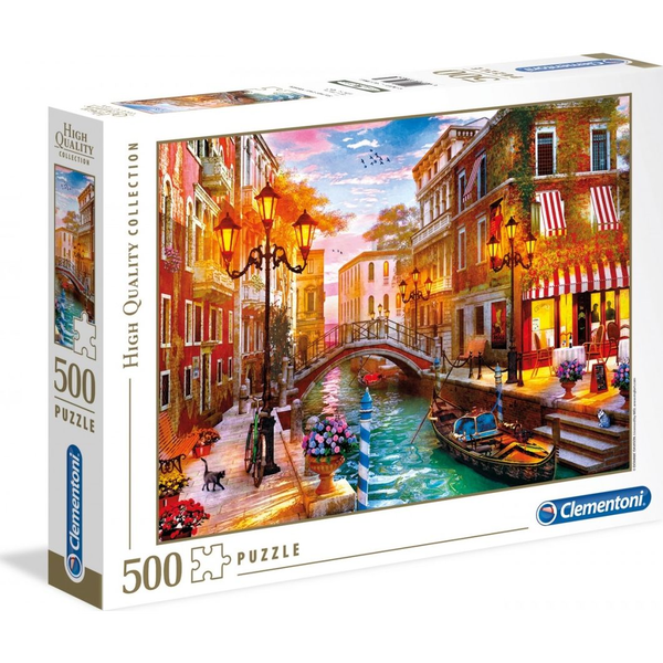 Clementoni Sunset over Venice Puslespil 500 stk Landskab