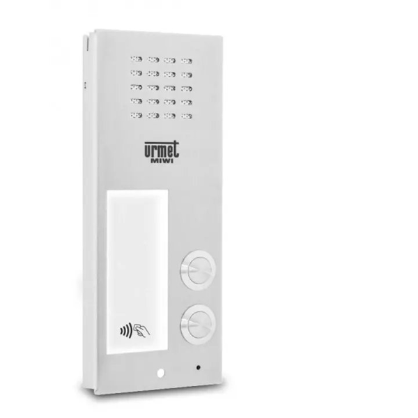 6025/PR2-RF Urmet Panel rozmówny ELITE, 2 przyciski wywołania, czytnik zbliżeniowy, moduł informacyjny