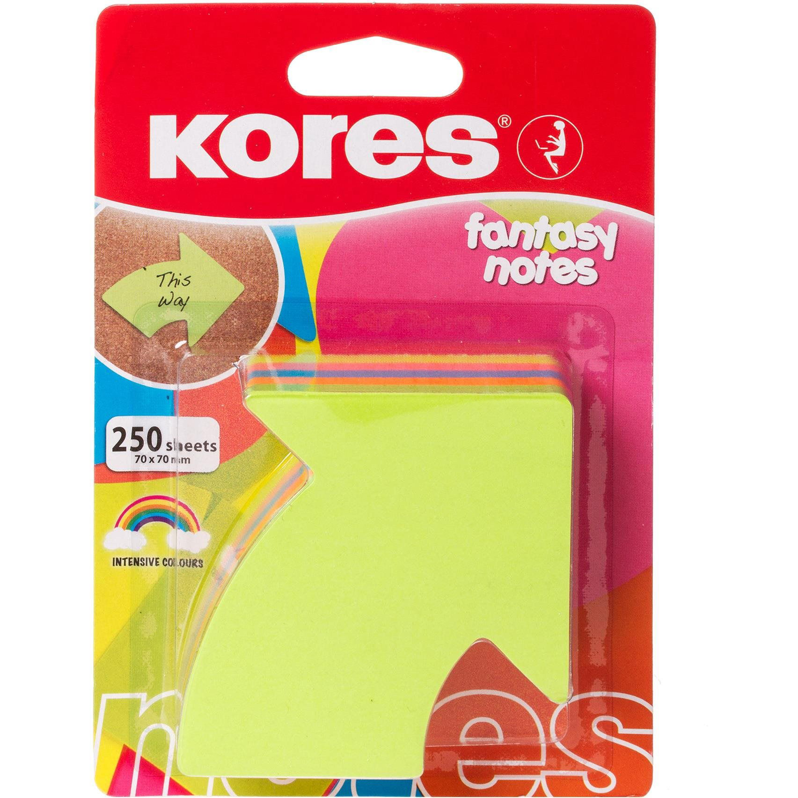 KORES "ARROW" nyíl alakú 70 x 70 mm, 250 lap (48704)