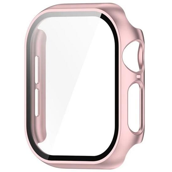 Gigapack Apple Watch Series 10 46mm műanyag rozéarany védőkeret és kijelzővédő üveg (GP-162679)