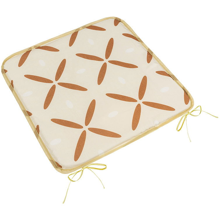 BELLATEX Adéla Seat cushion 34/239 plain 40 × 40 cm crosses brown (12546)