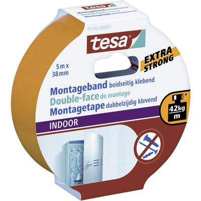 Kétoldalas ragasztószalag beltérre, 5m:38mm, TESA® (55742)