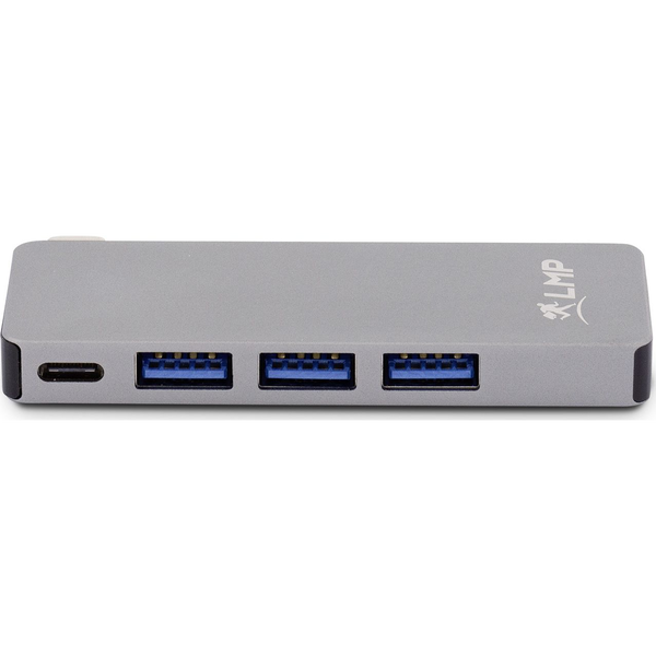 Hub Básico Usb-c De 6 Puertos, 3 X Usb 3.0 (1 Salida De 1,5 A), Sd / Microsd, Usb-c (pd), Alu, Gris Espacial