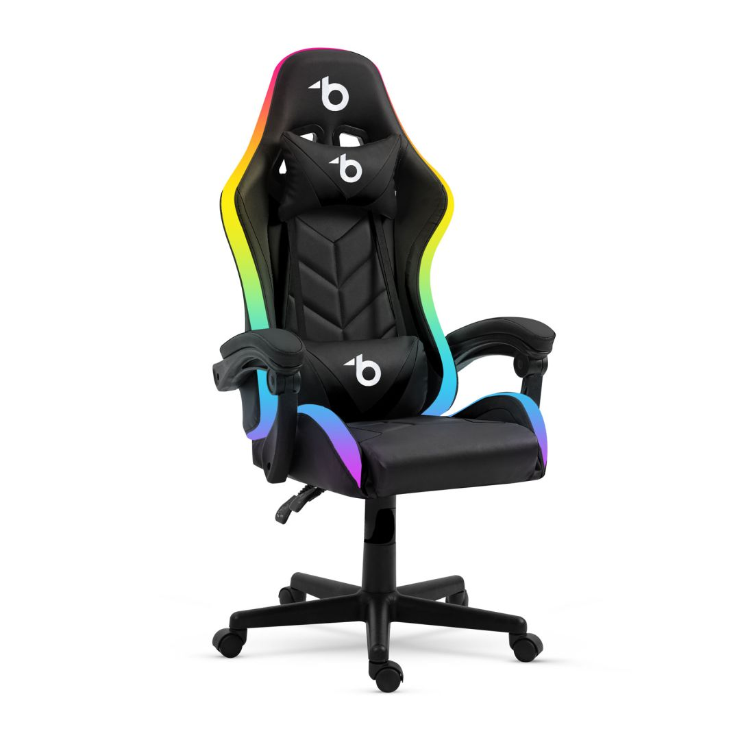 Delight BMD1115BK RGB Gamer Szék Fekete LED Világítással