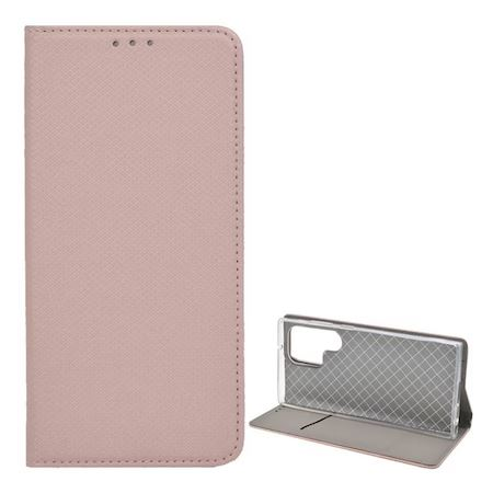 Gigapack Samsung Galaxy S23 Ultra rombusz mintás fliptok rozéarany (GP-134942) (GP-134942)