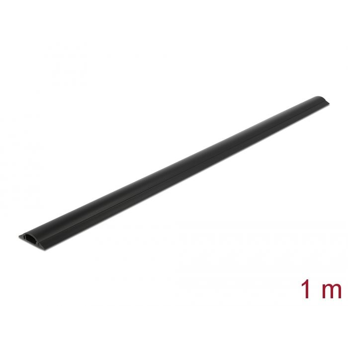 Delock Kábelcsatorna 30 x 8 mm 1 m fekete (20709) (DL20709)