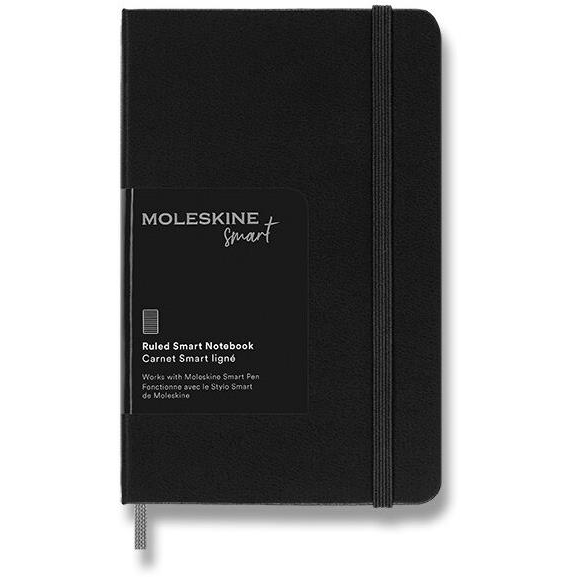 MOLESKINE Smart Writing S, vonalas, fekete (Moleskine smart tollhoz) (SMN21HBK)