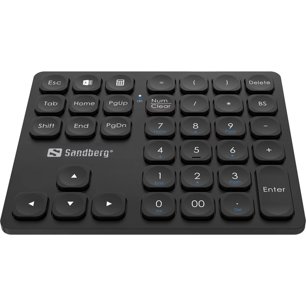 Sandberg 630-09 billentyűzet RF Wireless + USB Fekete