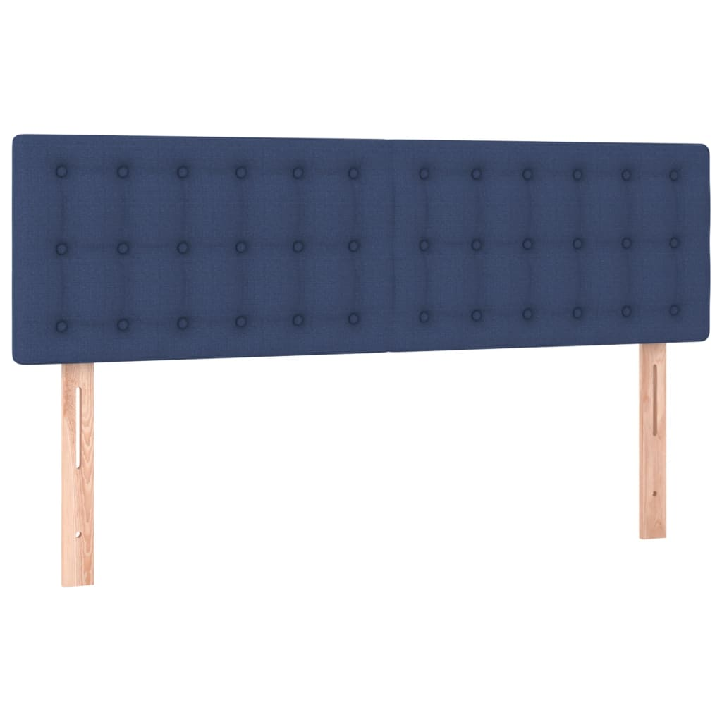 2 db kék szövet fejtámla 72 x 5 x 78/88 cm (346462)
