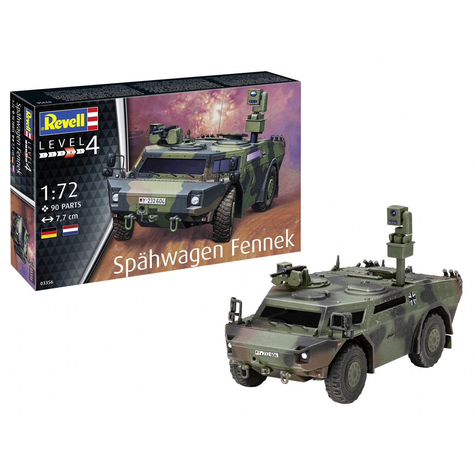 Revell Spahwagen Fennek Páncélozott felderítő műanyag modell (1:72) (03356)