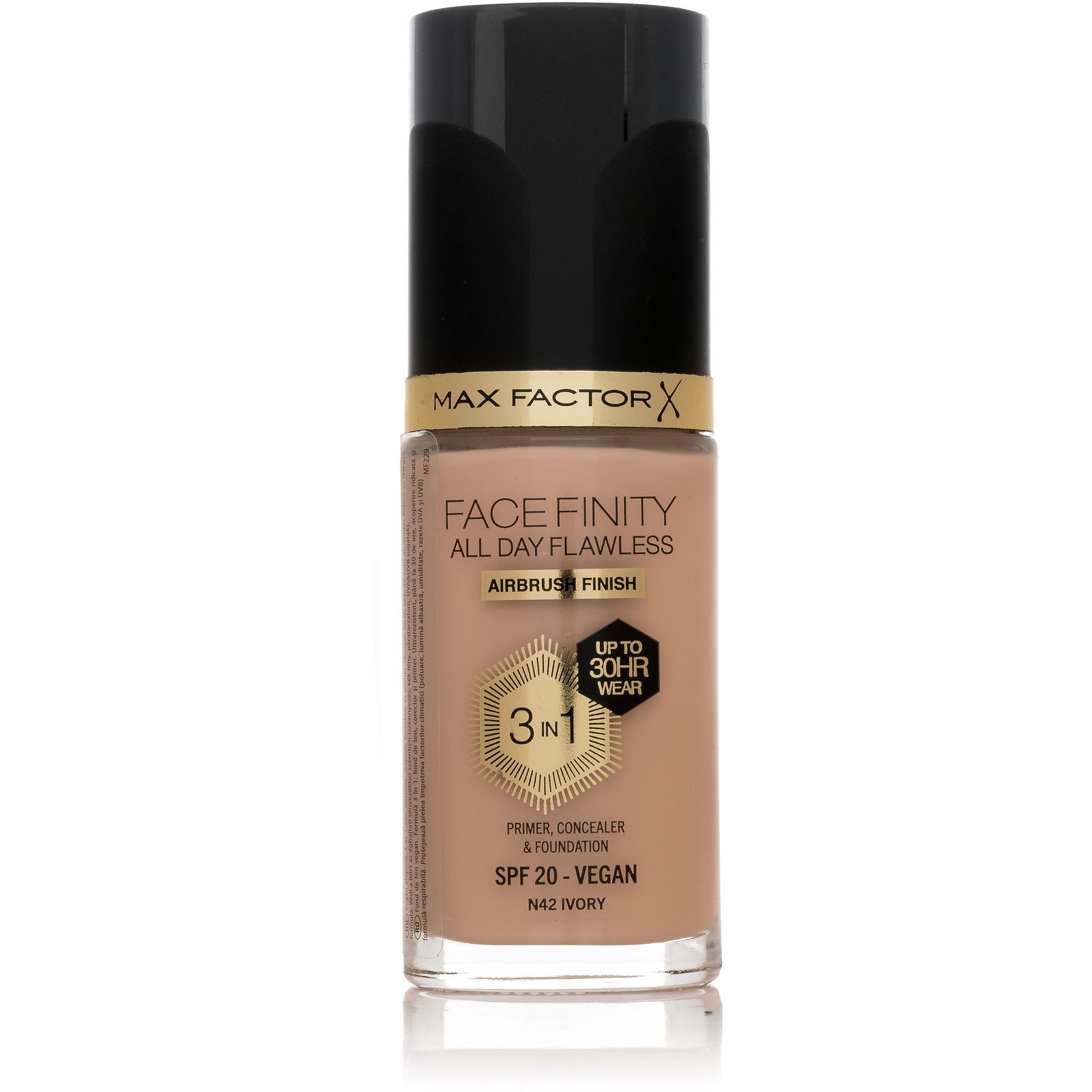 MAX FACTOR Facefinity All Day Flawless 3in1 SPF20 N42 Ivory 30ml (3616303999360)