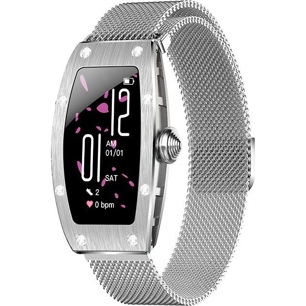 Kumi K18 Smartwatch Swarovski Ezüst (KU-K18/SR)