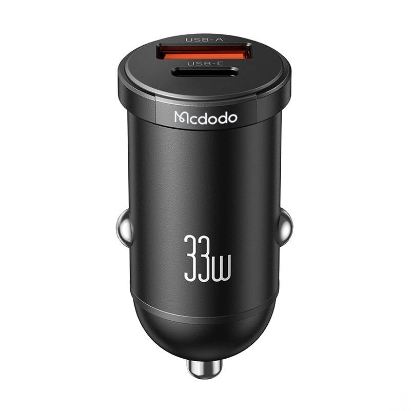 Mcdodo CC-2320 USB-C / USB-A Autós töltő - Fekete (30W) (CC-2320)