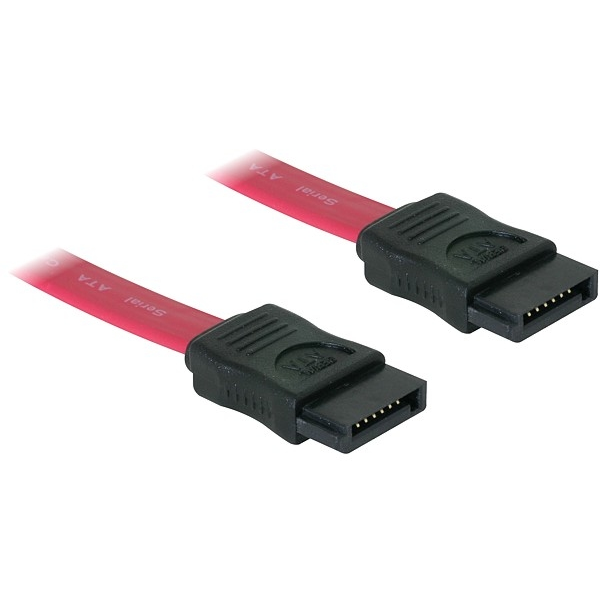 DELOCK SATA-Kabel SATA -> SATA St/St 0.70m rot