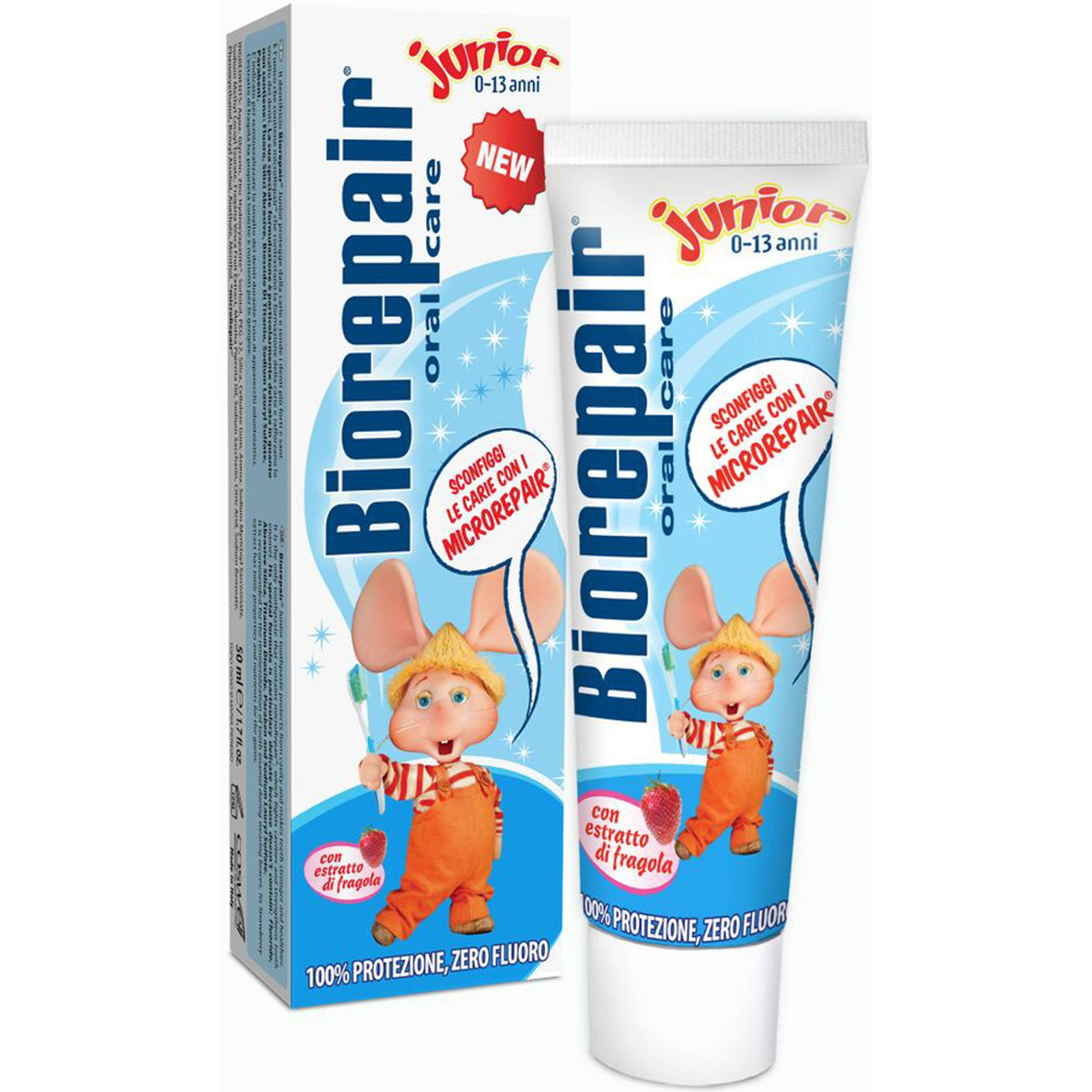 Biorepair gyermek epres fogkrém 0-6 éves korig 50ml (395634)