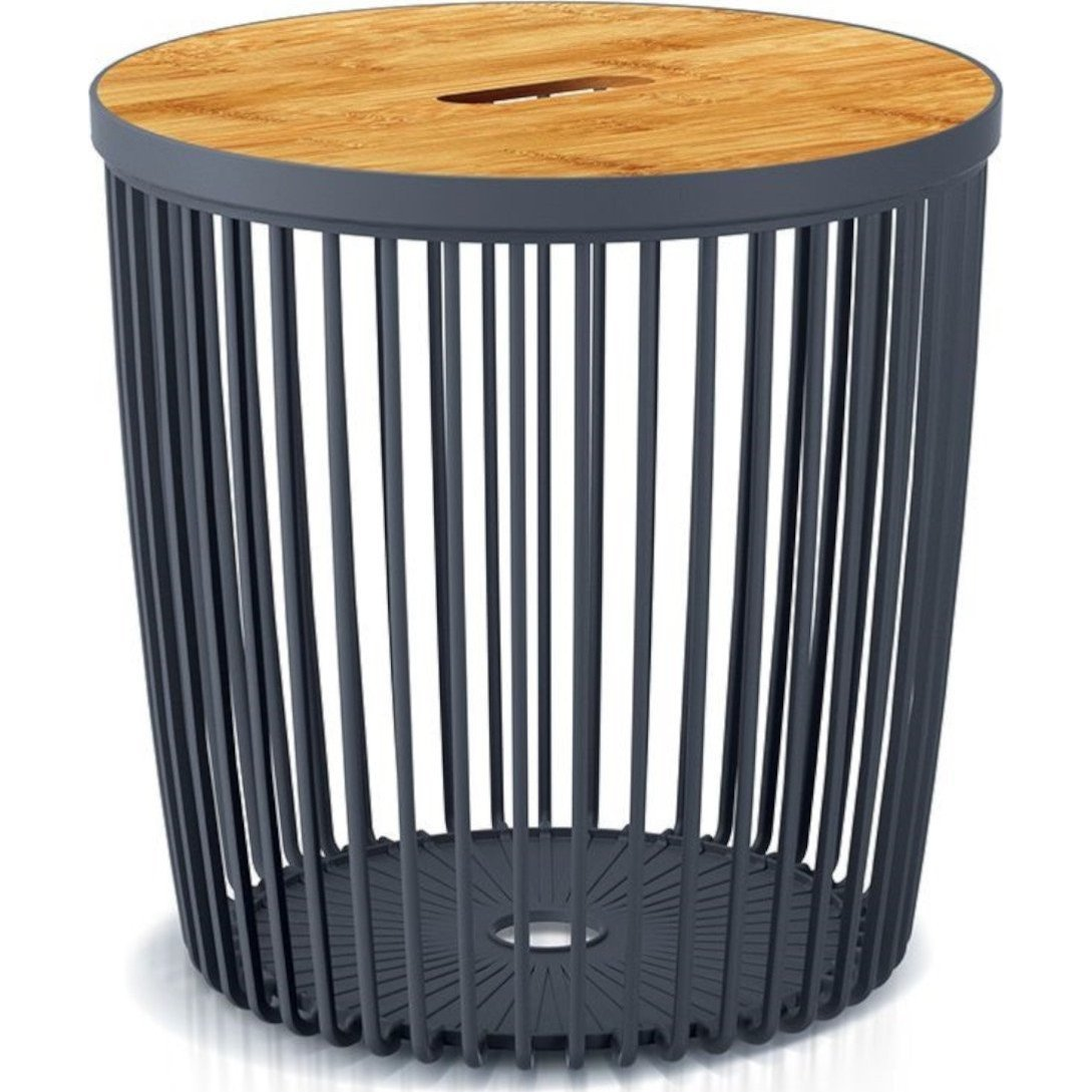 Clubo 2 az 1-ben asztal bambusz fedéllel - 25l, antracit (CEN-78295)