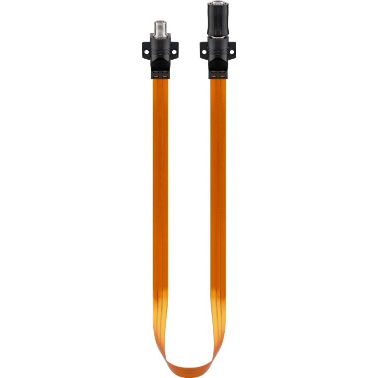 Goobay 71410 Type-F antenna hosszabbító kábel 0.5m - Narancs (71410)