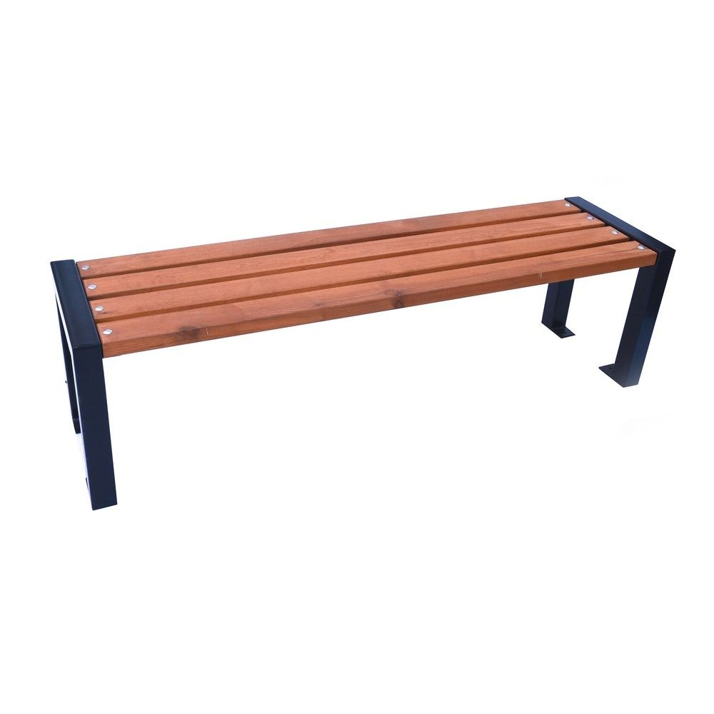 Rojaplast OPOLÁNKY fenyőfáből készült, fém szerkezetű kerti pad 162cm (CL1010) (CL1010)