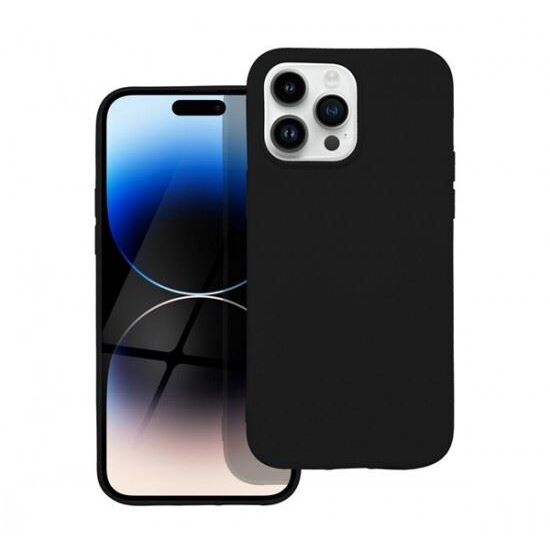 Forcell Szilikon LITE Apple iPhone 14 Pro Max hátlap tok fekete (67645) (FO67645)