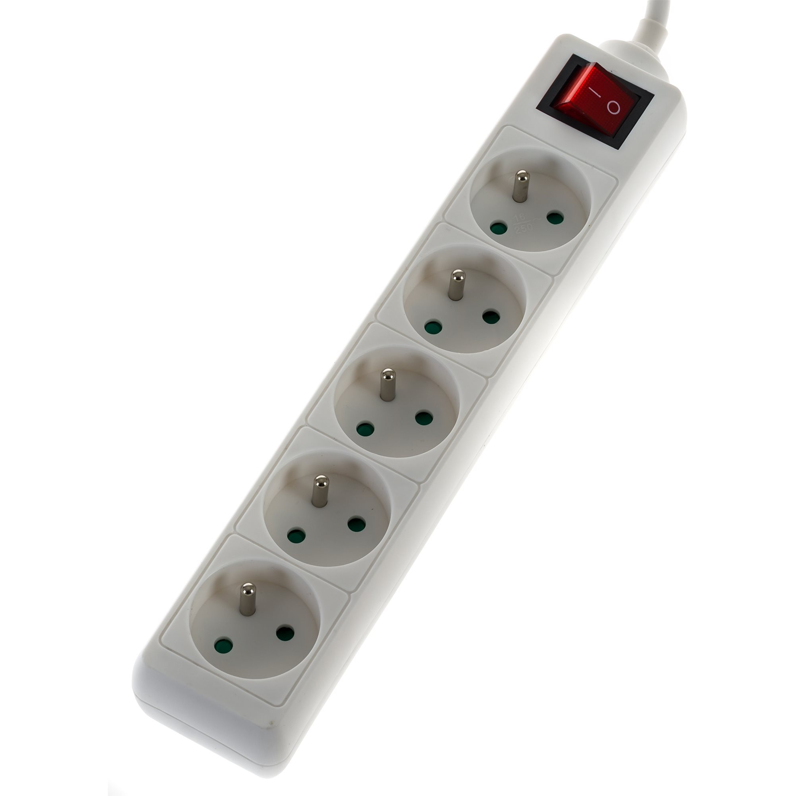 WowME Hosszabbító kábel 230V 5x aljzat 5 m kapcsolóval (KF-FB-05K-5M,3G1.5MM2)