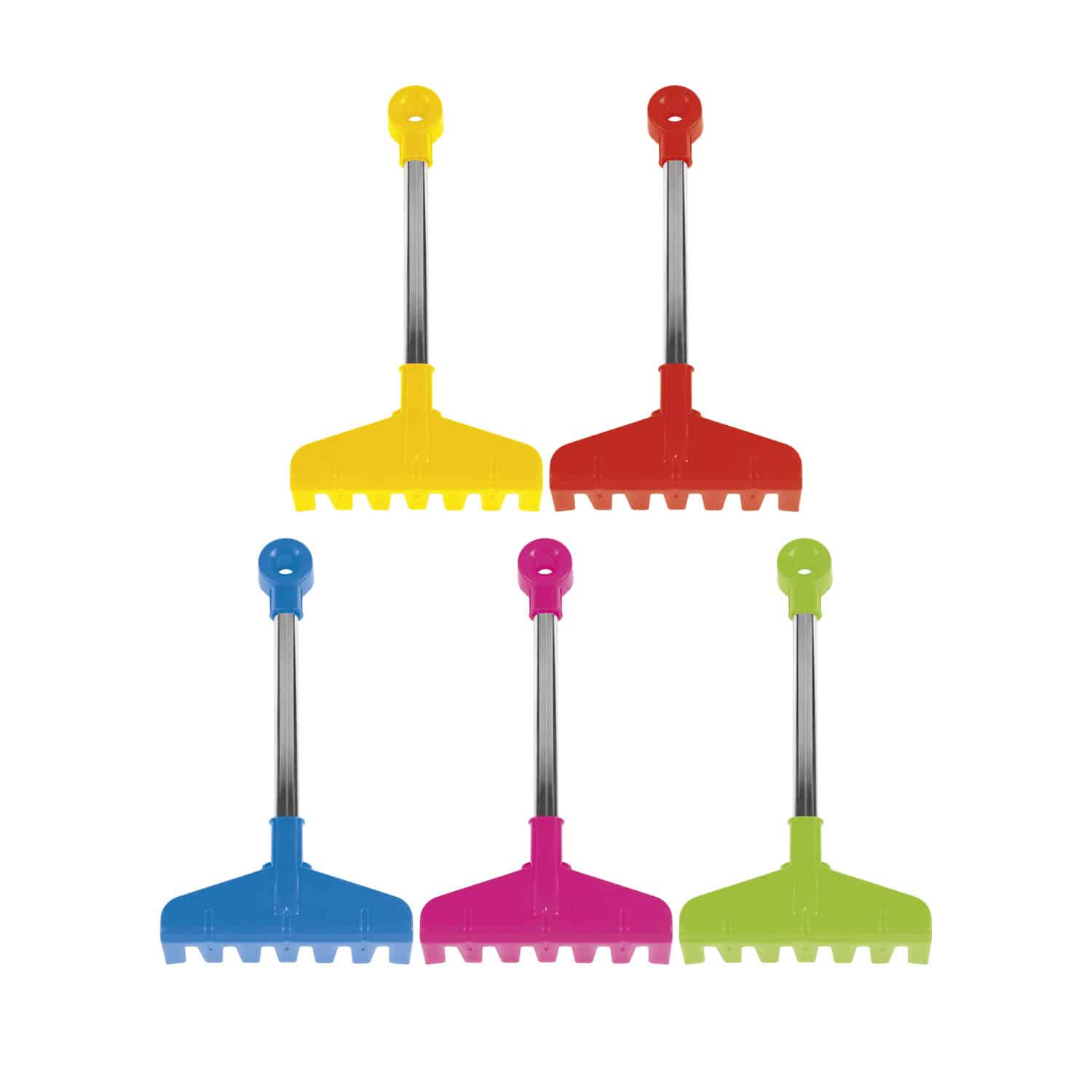 Wader Rövid szárú gereblye fém nyéllel - Többféle (72360)