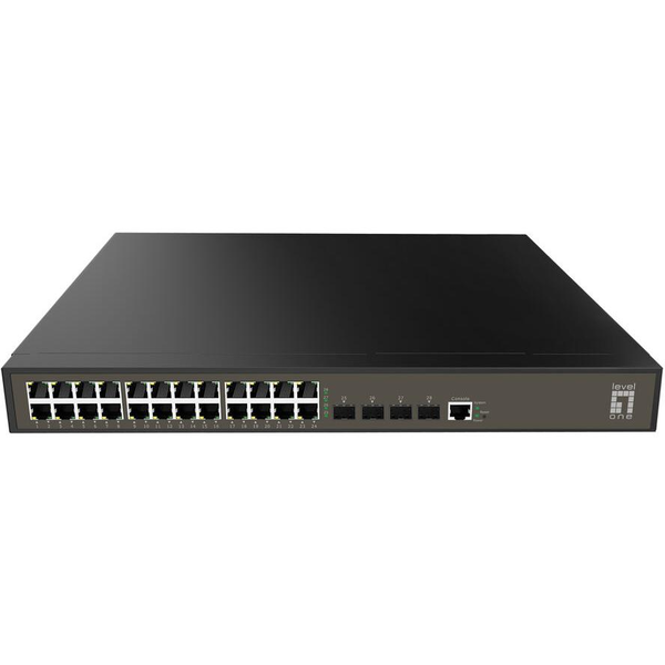LevelOne GEL-2871 netværksswitch Administreret L2+ Gigabit Ethernet (10/100/1000) 1U Sort