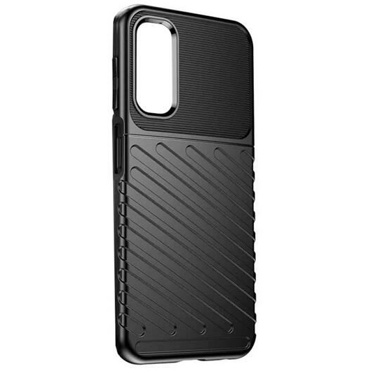 Gigapack Samsung Galaxy A15 4G (SM-A155) csíkos dombormintás szilikon tok fekete (GP-150551) (GP-150551)