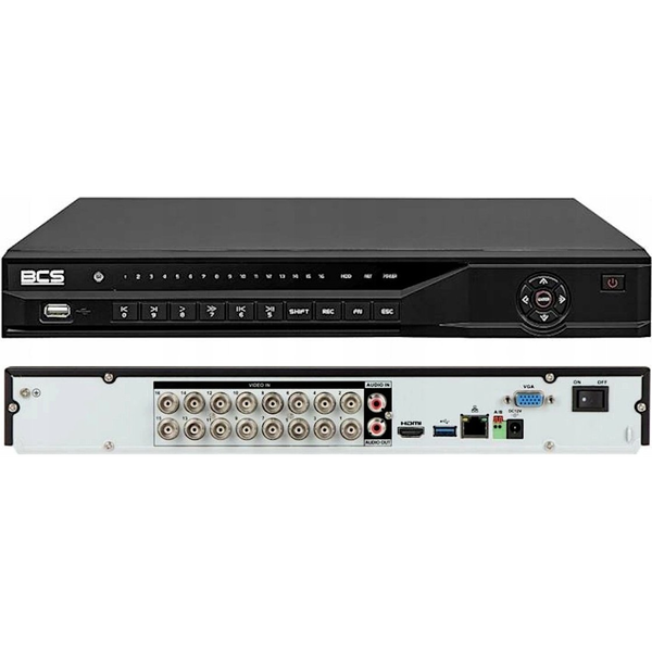 BCS BCS-L-XVR1602-V 16-csatornás 5-rendszeres felvevő 4K támogatással és intelligens funkciókkal