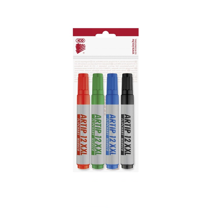 ICO Artip 12 XXL 1-4mm Alkoholos marker készlet (4db) (9580081004)