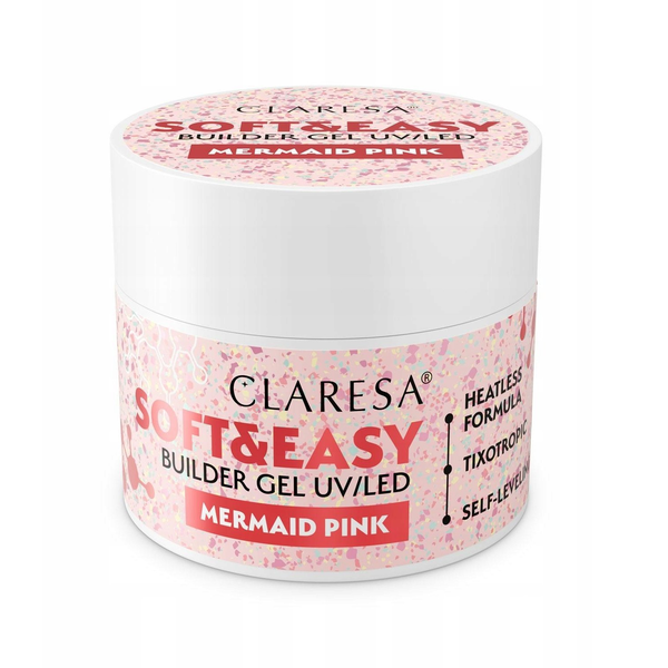ART.ROZNE CLARESA_Soft&amp|Easy żel budujący Mermaid Pink 12g