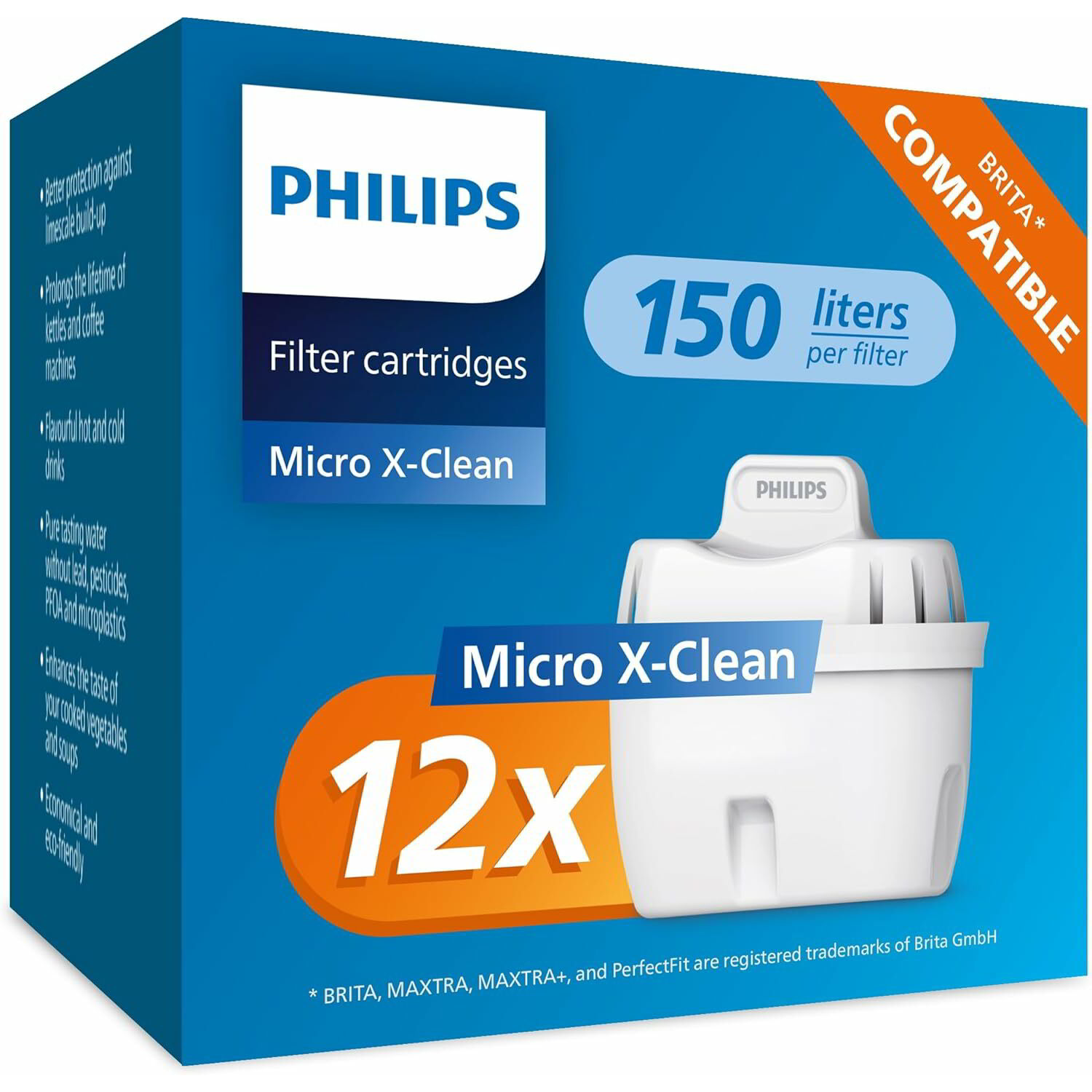 Philips Micro X-clean Vízkőszűrő patron készlet 12 darabos (AWP213/10)