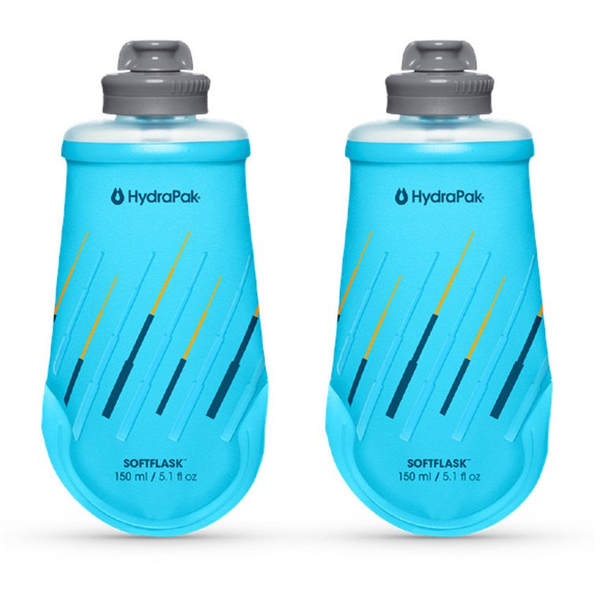 HydraPak Softflask 150ml - 2- Pack, Malibu Blue