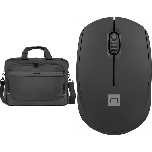 Torba Natec Torba Natec Kudu czarna 15.6" (NTO-2238) + Mysz Stork (NMY-2000)