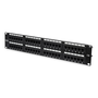 DIGITUS Patchpanel 2HE 48-Port Cat6 ungeschirmt schwarz