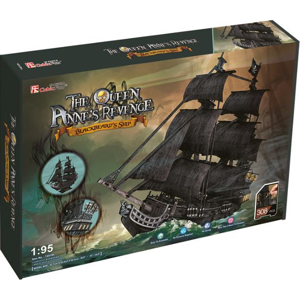 Cubicfun 3D puzzle Sailing Ship Queen Anne's Revenge 328 pieces (T4018H)