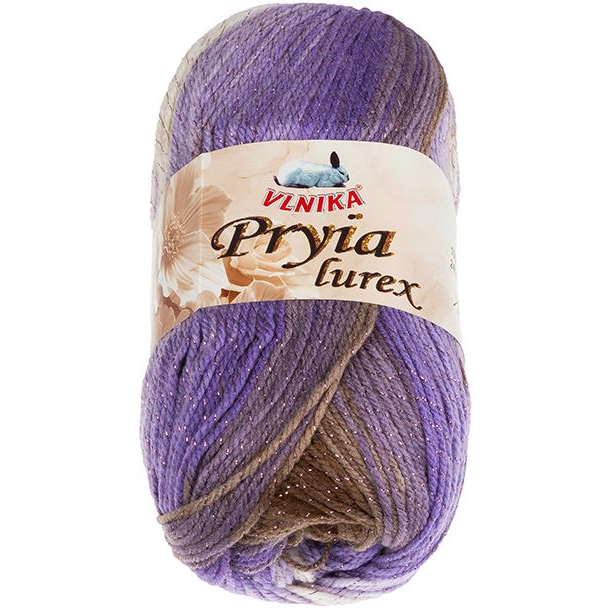 BELLATEX Pryia lurex 100 g - 310 lila, barna (12217)