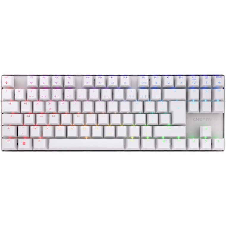 Клавиатура Cherry MX 8.2 TKL — G80-3882LYAFR-0, френска подредба, бяла
