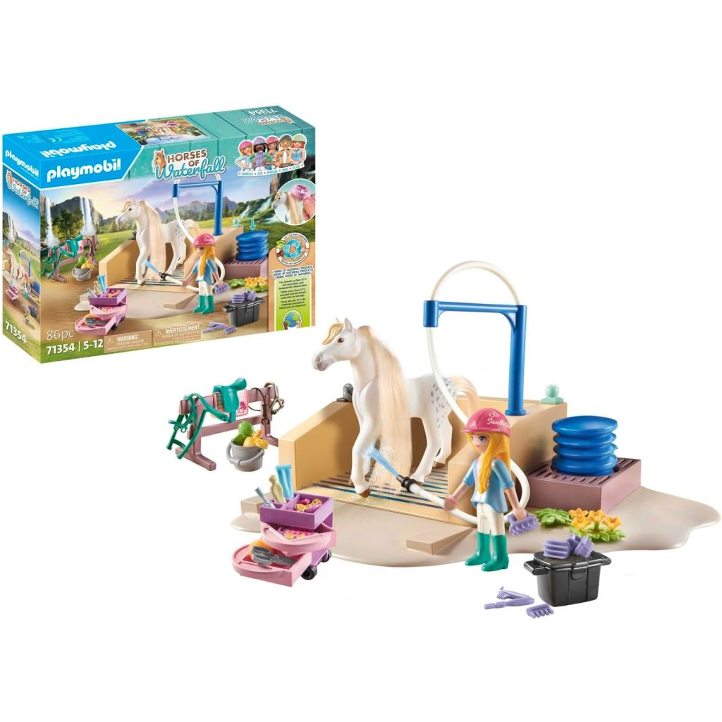 Playmobil Horses of Waterfall Isabella & Lioness fürdetővel (71354) (Playmobil71354)