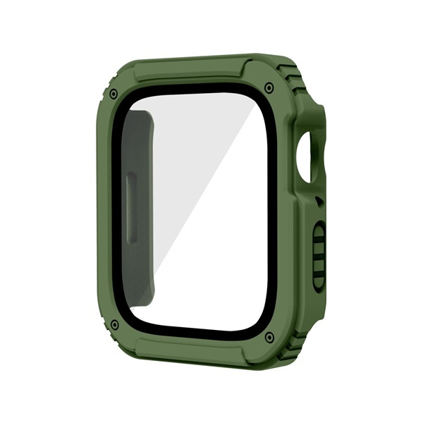 Apple Watch Series 2 42 mm / Watch Series 1 42 mm / Watch Series 3 42 mm Gigapack пластмасова рамка (броня, удароустойчиво + протекторно стъкло за екрана) зелен, gigapack опаковка
