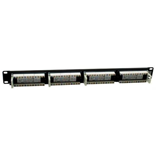 ROLINE Kat.5e Class D 48,26cm 19Zoll-Patchpanel 24 Ports UTP schwarz