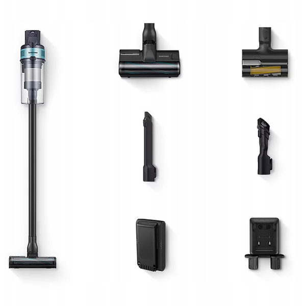 Samsung VS20B75AGR1 2-i-1 stangstøvsuger Batteri Dry Poseløs 550 W Sort, Mintfarve