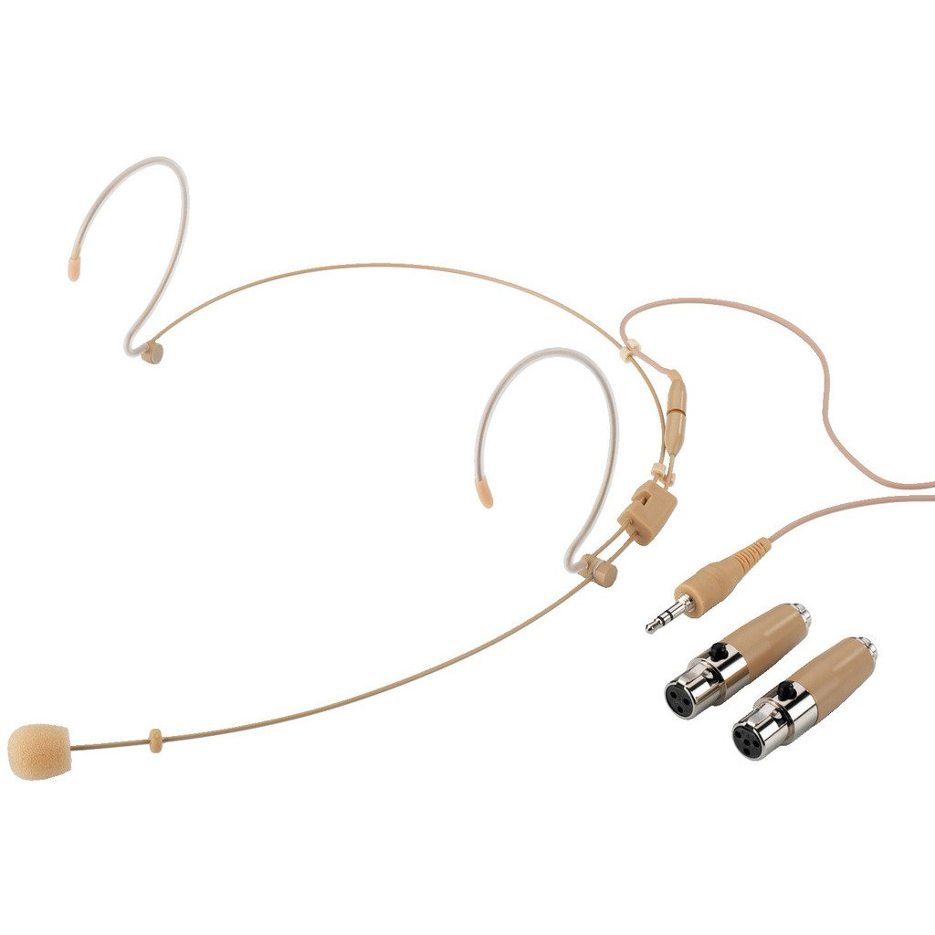 Monacor HSE-150A/SK Headset Ének mikrofon Átviteli mód:Vezetékes Mini XLR Vezetékes (HSE-150A/SK)
