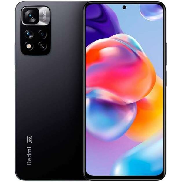 Xiaomi Redmi Note 11 Pro + 5G мобилен телефон, Dual Sim, 256GB, 8GB RAM, Черен
